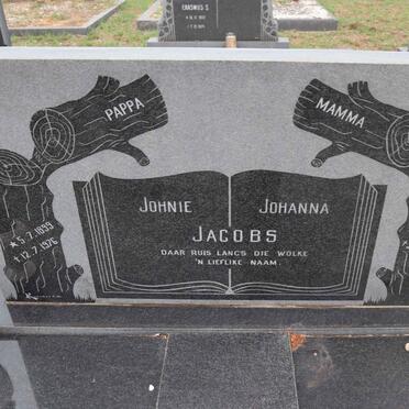 JACOBS Johnie 1899-1976 & Johanna 1899-1980
