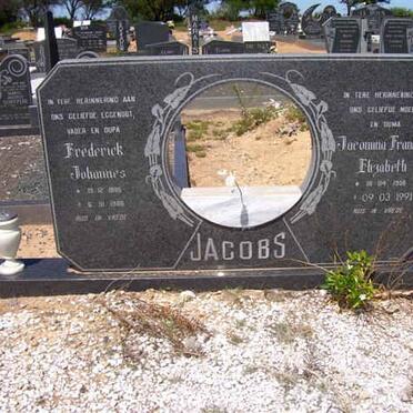 JACOBS Frederick Johannes ??-?? &amp; Jacomina Francina Elizabeth ??-1991