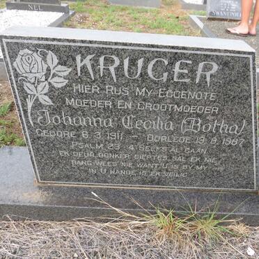 KRUGER Hendrik Abraham 1908-2000 &amp; Johanna Cecilia BOTHA 1911-1987 _3