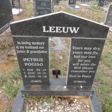 LEEUW Petrus Pogiso 1947-2009