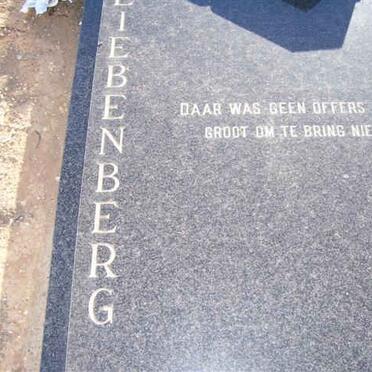 LIEBENBERG Willem Hendrik Johannes 1906-1993 & Gertruida Jacomina 1918-1999 _1