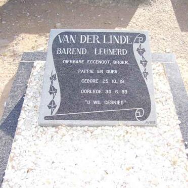 LINDE Barend Leunerd, van der 1919-1993