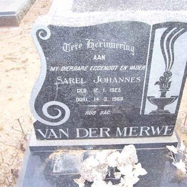 MERWE Sarel Johannes, van der 1925-1968
