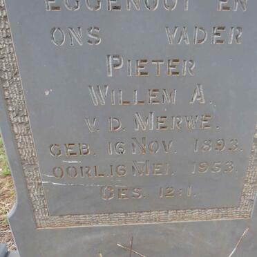 MERWE Pieter Willem A., v.d. 1893-1953_2