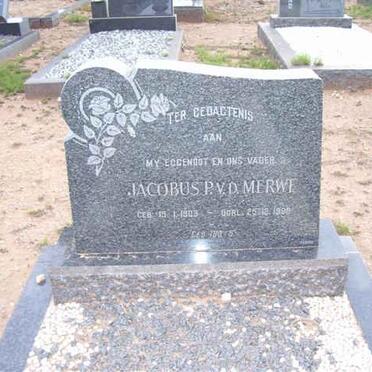 MERWE Jacobus P., v.d. 1903-1998