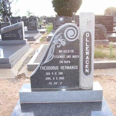 OLLEWAGEN Theodorus Hermanus 1916-1980
