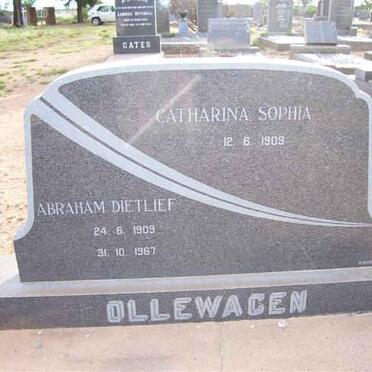OLLEWAGEN Abraham Dietlief 1909-1967 &amp; Catharina Sophia 1909-??