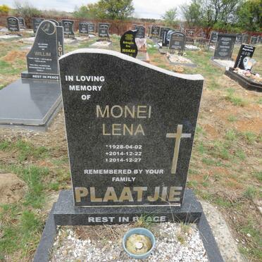 PLAATJIE Monei Lena 1928-2014