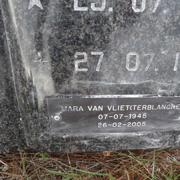TERBLANCHE Petrus Casparus 1910-1988 & Aletta Jacoba 1921-1988 :: VAN VLIET Mara nee TERBLANCHE 1945-2005 _2