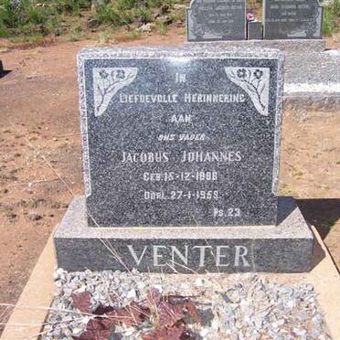 VENTER Jacobus Johannes 1888-1969