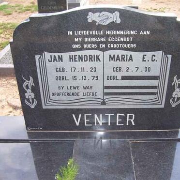 VENTER Jan Hendrik 1923-1979 &amp; Maria E.C. 1930-??