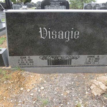 VISAGIE Izak C. 1898-1981 & Annie S. 1896-1982