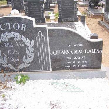 VICTOR Johanna Magdalena nee JOUBERT 1923-2000