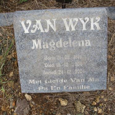 WYK Magdelena, van 1976-2004