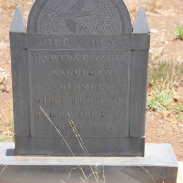 COETZEE Martha Elizabeth Magdelena 1940-1940