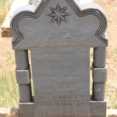 MYBURGH Lourence Johannes 1924-1937