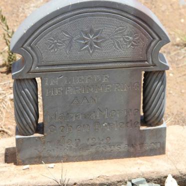 MERWE Maria, v.d. 1949-1949