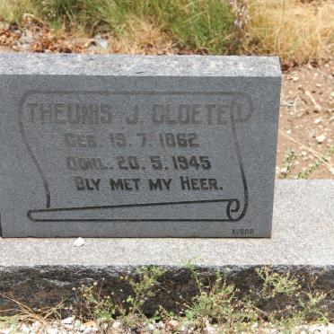 CLOETE Theunis J. 1862-1945