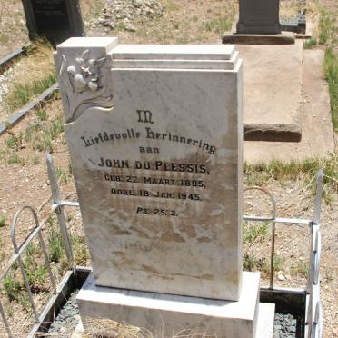 PLESSIS John, du 1895-1945
