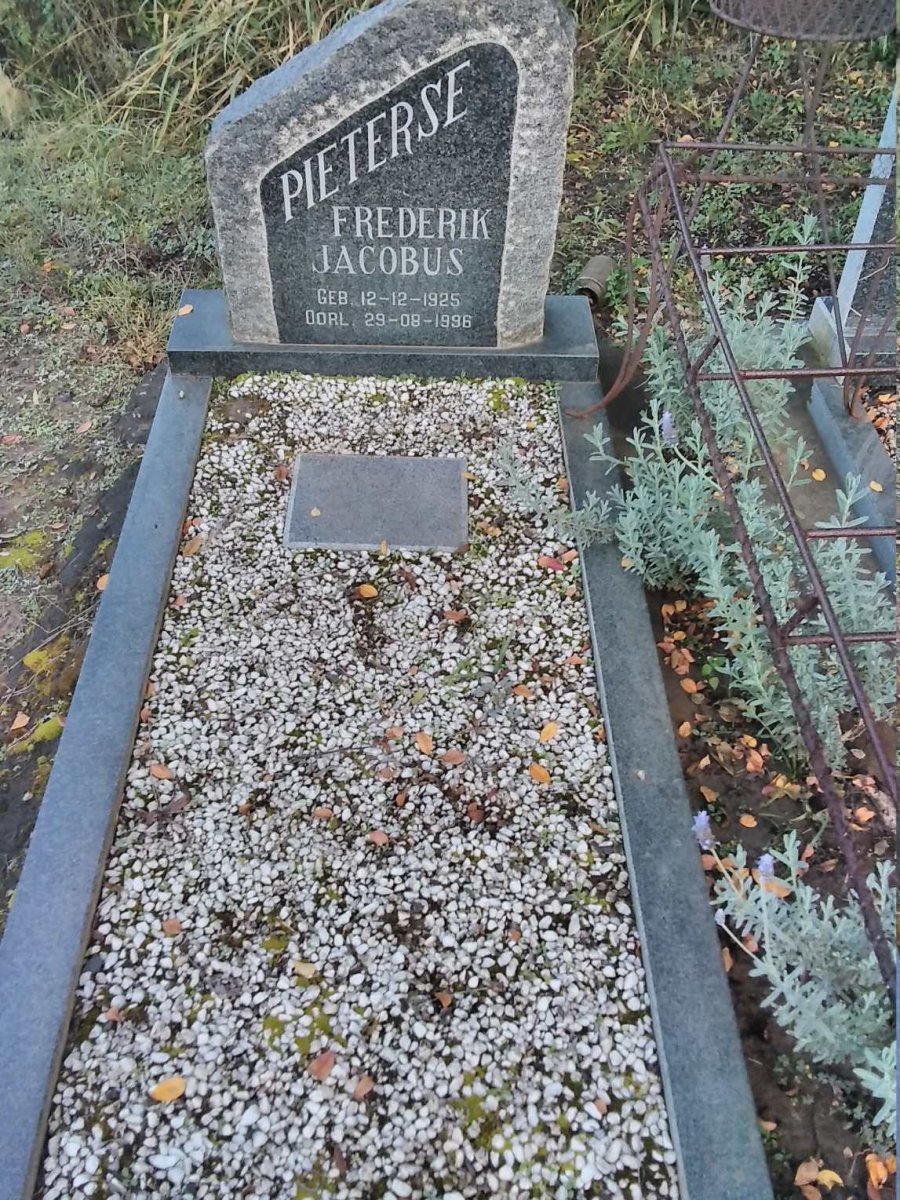 PIETERSE Frederik Jacobus 1925-1996