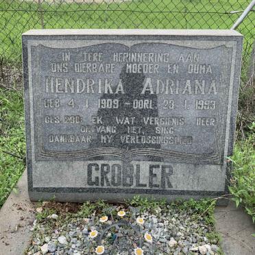 GROBLER Hendrika Adriana 1909-1993