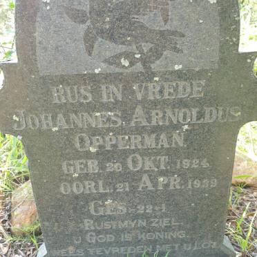 OPPERMAN Johannes Arnoldus 1924-1939
