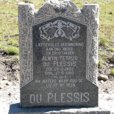 PLESSIS Alwyn Petrus, du 1893-1960