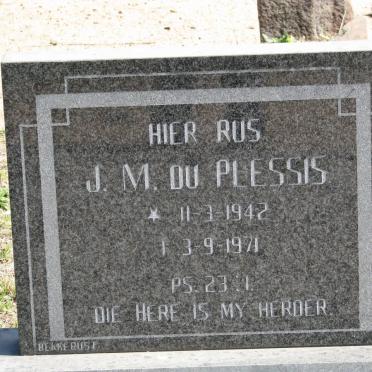 PLESSIS J.M., du 1942-1971
