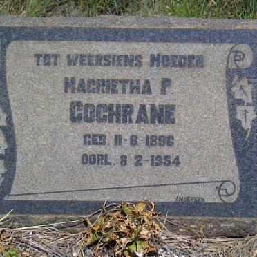 COCHRANE Magrietha P. 1896-1954