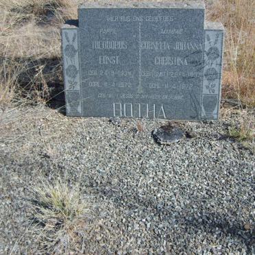 BOTHA Theodorus Ernst 1934-1972 &amp; Cornelia Johanna Christina SMIT 1937-1972