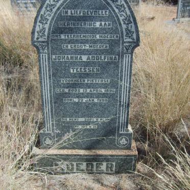 TEESSEN Johanna Adolfina formerly PIETERSE nee ROOS 1896-1950