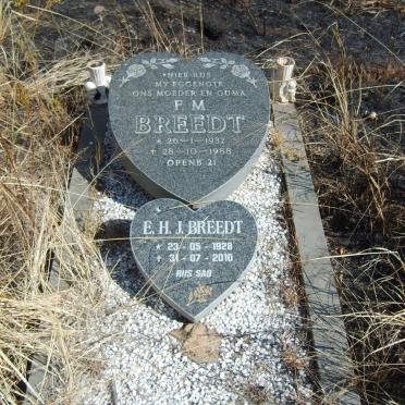 BREEDT E.H.J. 1928-2010 &amp; F.M. 1932-1988