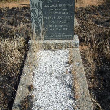 STADEN Petrus Johannes, van 1893-1956