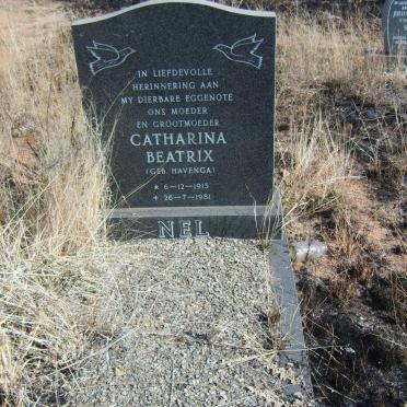 NEL Catharina Beatrix nee HAVENGA 1915-1981