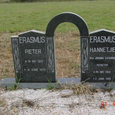 ERASMUS Pieter 1910-1979 &amp; Johanna C. POTGIETER 1914-2001