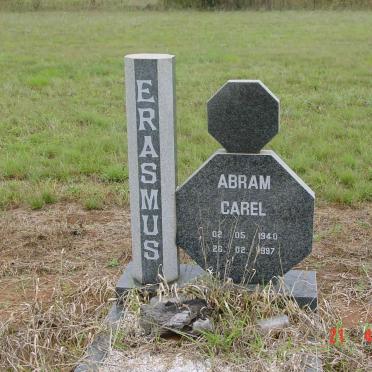 ERASMUS Abram Carel 1940-1997