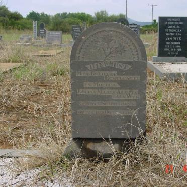 WYK Louisa Maria Aletta, van nee VAN SCHALKWYK 1851-1925
