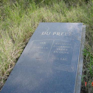 PREEZ Jan Adriaan, du 1928-1987