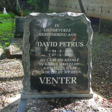VENTER David Petrus 1936-2008