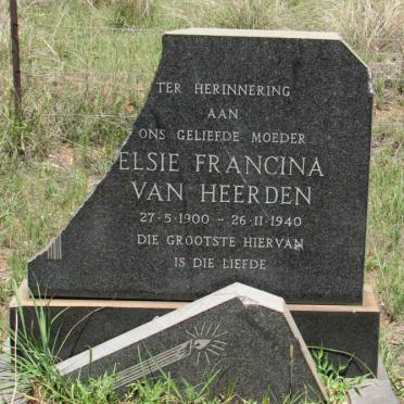 HEERDEN Elsie Francina, van 1900-1940