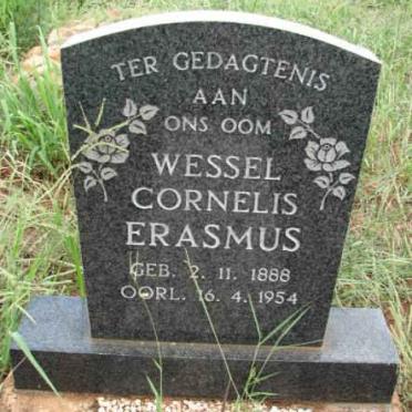 ERASMUS Wessel Cornelis 1888-1954
