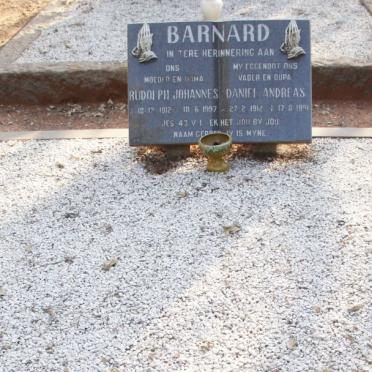 BARNARD Daniel Andreas 1912-1991 en Rudolph Johannes 1912-1997