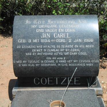 COETZEE Jan Carel 1894-1966