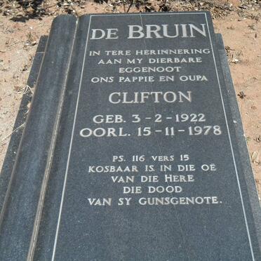 BRUIN Clifton, de 1922-1978