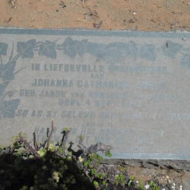 GNADE Johanna Catharina nee JANSE VAN RENSBURG 1915-1942