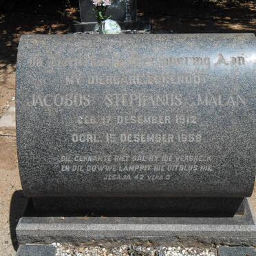MALAN Jacobos Stephanus 1912-1958