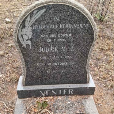 VENTER Judick M.J. 1955-1971