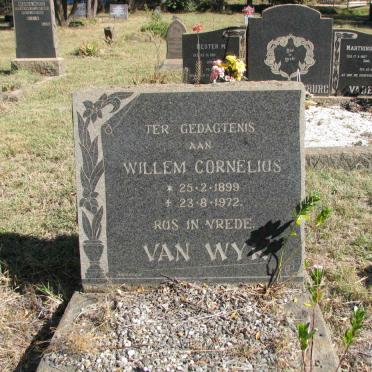 WYK Willem Cornelius van 1899-1972 &amp; Martha Magaretha HUGGETT 1897-1964