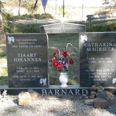 BARNARD Tjaart Johannes 1913-1984 &amp; Catharina Magrieta 1920-1999