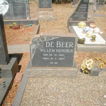 BEER Willem Hendrik, de 1897-1957 :: BARNARD Maria Margaretha nee J. VAN RENSBURG 1905-1988